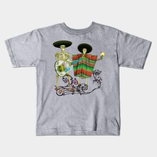 Singing and dancing sugar skeleton Kids T-Shirt